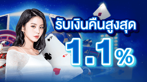 โปรโมชั่น wm รับเงินคืน 1.1%